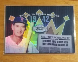 2006 Topps Triple Threads Heroes #TTH42 TW1 Ted Williams 1942 Red Sox  - Foto 1 di 1