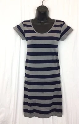 Vestido sin mangas Christina Love Junior’s Body Con manga corta elástico gris azul OS Foto 1 de 4