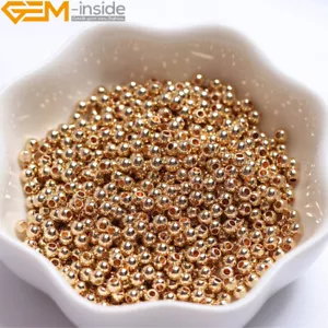 Hypoallergenic Spacer Bead 14K Yellow Gold Filled Beads Jewellery Making 100pcs - Picture 1 of 31