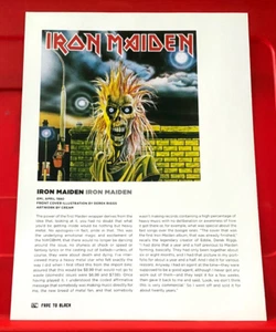 Iron Maiden Self-Titled Album Cover Art PICTURE / PRINT 12" x 9" - Picture 1 of 3