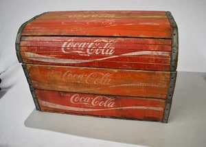 VINTAGE COCA-COLA Wooden Case / Crate / Box / Chest - Picture 1 of 5
