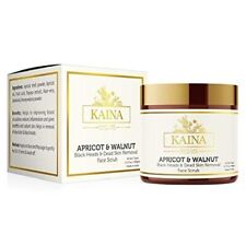 Kaina Apricot & Walnut Face Scrub for Black Heads and Dead Skin Removal | 100 mg