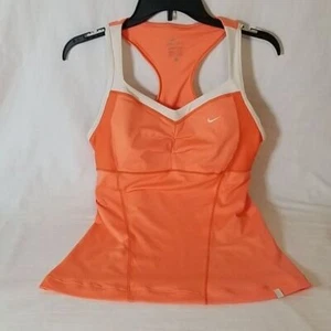 Nike Orange Dri-Fit Razor Back Athletic Top Size M - Picture 1 of 7