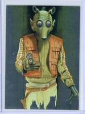 2011 Topps Star Wars Galaxy 6 GREEDO Silver Foil Art Insert Card #4