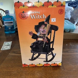 Vintage Halloween Kmart Animation & Sound Rocking Witch 12” Not Tested - Bild 1 von 7