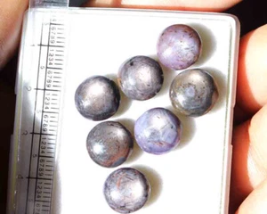 Natural 6 Rays Star Ruby Loose Gemstone Round Cabochon Star Ruby 53.6 Ct 11.5 Mm - Picture 1 of 3