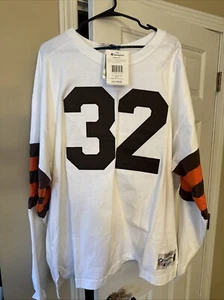 NEW Jim Brown Cleveland Browns Champion Throwbacks Vintage Collection Jersey XXL - Picture 1 of 7