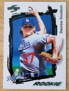 1995 Score #300 Darren Dreifort RC Los Angeles Dodgers Rookie Card