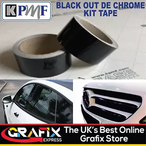 Kit cromato nastro nero lucido auto 60mm 10M mini/Audi/BMW/Mercedes KPMF - Foto 1 di 6
