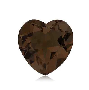 Piedras preciosas sueltas facetadas corazón AAA cuarzo ahumado brillante natural (4x4 mm - 10x10 mm) - Imagen 1 de 1