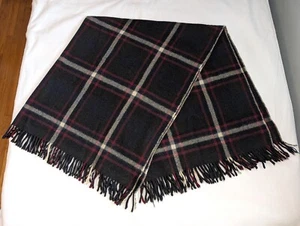 Antike CHASE Plaid Wollkutsche Buggy Schoß Schlitten Überwurf Decke, Fransen Kanten - Bild 1 von 6