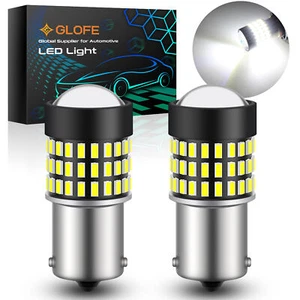 White 6000K 1156 7506 LED Reverse Backup Light Bulbs 78SMD Canbus Error Free - Picture 1 of 11