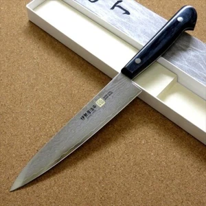 Japanese SETO ISEYA-G Kitchen Petty Utility Knife 4.7" VG-10 Damascus SEKI JAPAN - Picture 1 of 10