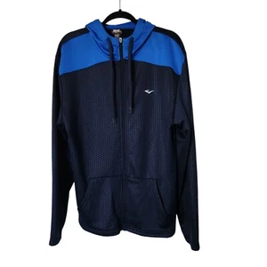 Everlast Mens Contrast Blue Full Front Zip Hooded Lightweight Jacket Size Large - Picture 1 of 6
