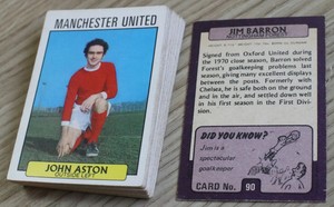 FOOTBALLERS, (DID YOU KNOW 1-109) ISSUED 1971, A&BC GUM CARDS, VG-EX CONDITION