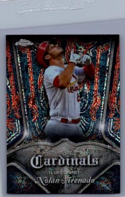 2022 Topps Chrome #P-4 Nolan Arenado Pinstriped - Image 1 of 2