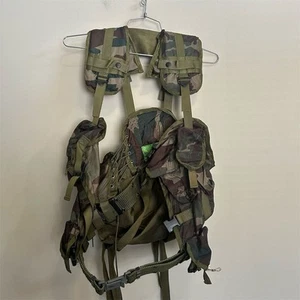 USGI Enhanced Tactical Load Bearing Ammo Vest Woodland Camo - Picture 1 of 4