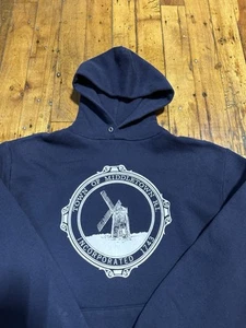 Felpa con cappuccio vintage Middletown Rhode Island taglia XL Jerzees Russell - Foto 1 di 11