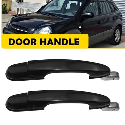 Manija de puerta exterior trasera izquierda+derecha ajuste Hyundai Tucson Limited SE LX 2005-2009 Foto 1 de 4