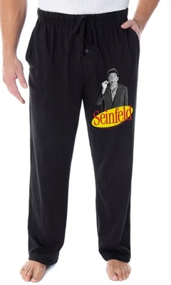Seinfeld TV Series Men's Kramer And Classic Logo Loungewear Pajama Pants - Image 1 of 4