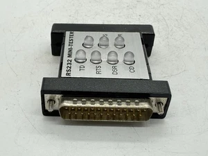 Mini tester RS232 DB25 con indicatori LED porta seriale analizzatore di linea strumento monitor - Foto 1 di 4