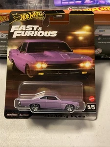 2025 Hot Wheels Premium Fast & Furious 1966 Chevy Impala Purple NEW - Picture 1 of 2