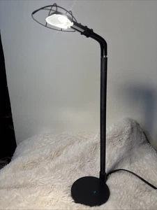 Vintage Black Micro Desk Lamp ZELCO Halogen 14” Post Modern - Picture 1 of 7