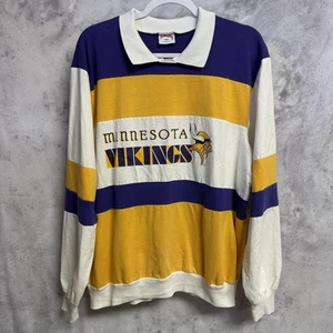 Vintage 90s Minnesota Vikings Nutmeg Shirt Herren XL 24,5x26,5 Collared - Bild 1 von 15