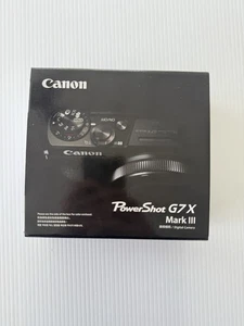 NEW BLACK CANON POWERSHOT G7X MARK III Brand New & Unopened - Australian Stock - Bild 1 von 5