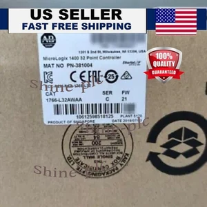 New Factory Sealed AB 1766-L32AWAA MicroLogix1400 32Point Controller US Free Tax - Picture 1 of 4