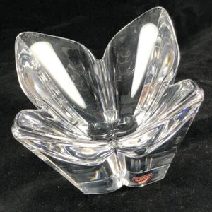 ORREFORS Sweden Small Crystal Tulip Bowl Lars Hellsten Design - Picture 1 of 2