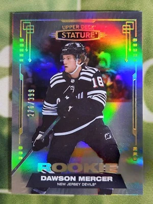 2021-22 Upper Deck Stature Dawson Mercer #108 Rookie /399 New Jersey Devils - Image 1 of 2