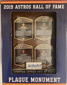 Houston Astros Hall Of Fame Class of 2019 Plaque Monument Bagwell, Biggio Nice - Picture 1 of 5
