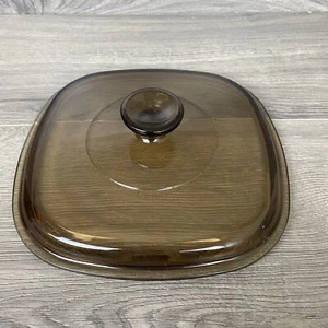 Corning Ware Pyrex Square Amber 16 A 9 C DECKEL 8" - Bild 1 von 6