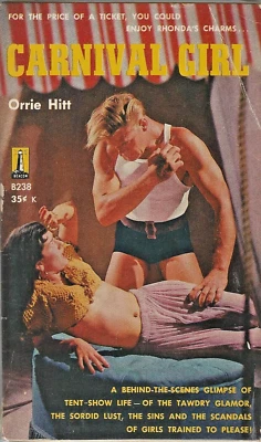 Beacon Book #B238 CARNIVAL GIRL by Orrie Hitt Vintage Sleaze Paperback HTF - Imagem 1 de 2