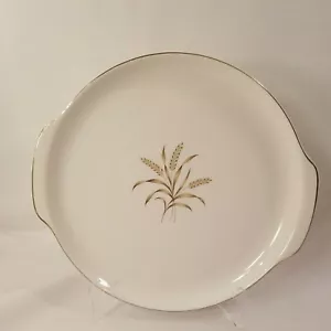 Vintage Platter Cake Plate Wheat Universal Ballerina Golden wheat - Picture 1 of 4