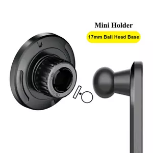 MagSafe Car Phone Mount 17mm Ball Joint Magnetic Holder for iPhone 15/14/13/12 - Foto 1 di 11