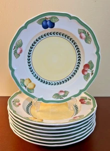 VILLEROY & BOCH FRENCH GARDEN FLEURENCE Large Rimmed Soup Bowl (x8) MINT 8.875" - Picture 1 of 5
