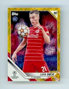 2021-22 Luka Sucic Topps Jade Gold Foil Refractor FC Sazlburg Rookie Card 11/50 - Picture 1 of 3