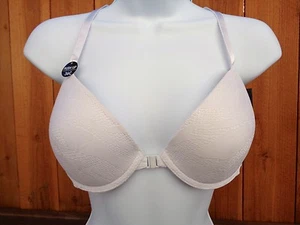 NEW! Youmita Women's Lace Push-Up Bra White off Size 36C #8971 Front open NWT - Picture 1 of 7