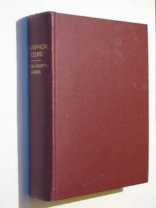 McLean Co Illinois IL 1887 first history genealogy Bios Bloomington Normal - Picture 1 of 3