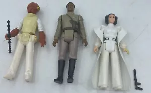 Vintage 1977-80s Star Wars Rebel Lot of 6 figures Last 17 Gen Lando Leia - Picture 1 of 4