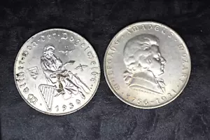 Austria: Pair of AU/BU 2 Shilling Coins- 1930 and 1931. Nice! - Picture 1 of 4