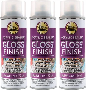 Aleene'S Spray 6 Oz. 3 Pack Acrylic Sealer, Clear-Gloss 3 Count - Picture 1 of 12