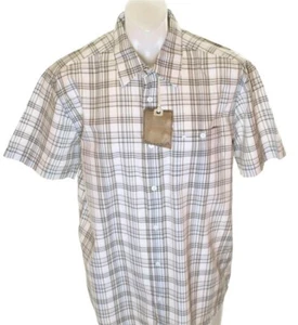 Nuevo Hombre Wrangler Manga Corta Camisa Bolsillo Casual Holgado Blanco L XL - Imagen 1 de 2