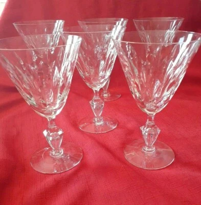 Duncan Miller Willow Crystal Water Wine Goblets Glasses 108913 1953 - Image 1 of 4