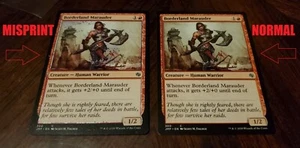 MTG Jumpstart Misprint - Borderland Marauder - Double Printed Error JMP Magic - Picture 1 of 2