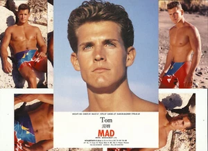 Original 1980s  TORY JEFFREY 18 3.5x5 inch malemodel PLUS modeling cards gay int - Picture 1 of 7