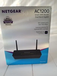 NETGEAR AC1200 R6220-100NAS Smart Wi-Fi Router New Open Box - Picture 1 of 11