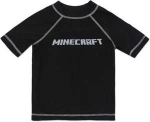 Minecraft Boys' Silver Logo Rash Guard (Little Boys), Boys 4 - Picture 1 of 3